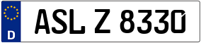 Trailer License Plate